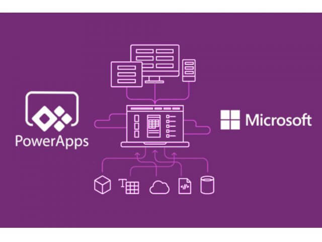 Microsoft Power Apps Diagram Logo