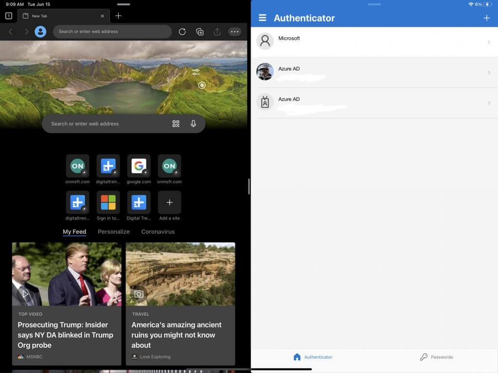 microsoft edge on ipad