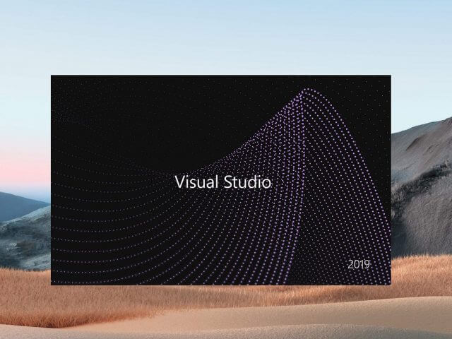 Visual Studio 2019 Splash Screen