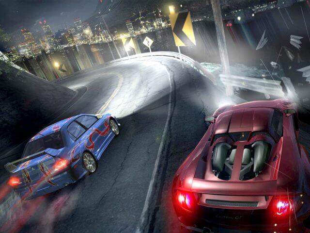 Need for Speed Carbon video game on Xbox