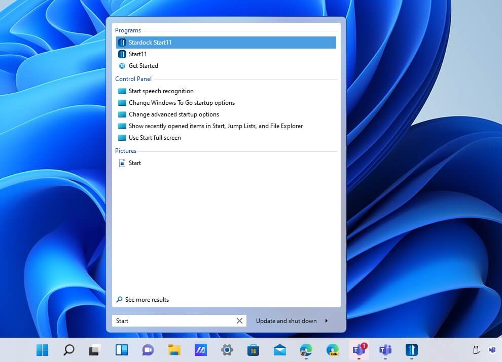 Stardock Start11: Restore the Classic Start Menu in Windows 10 and 11.