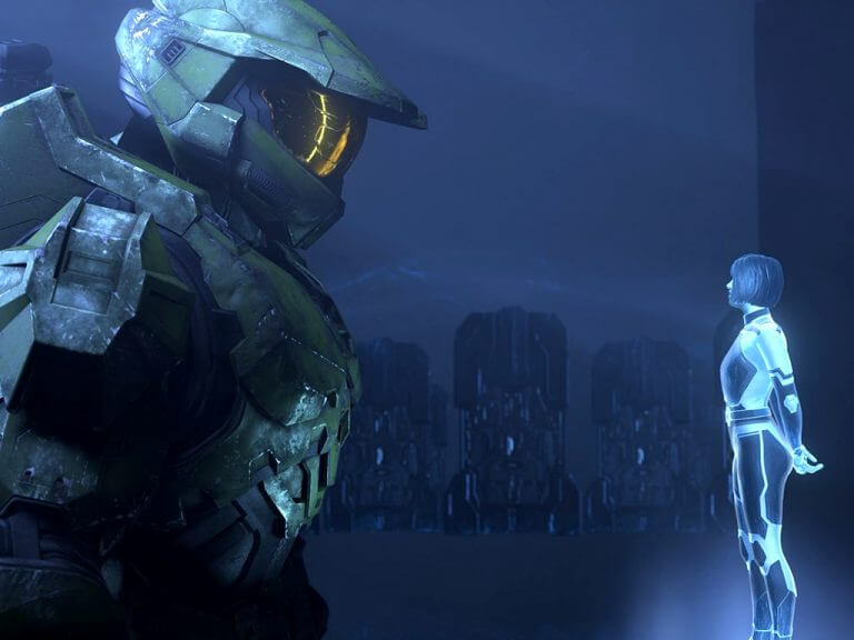 Halo Infinite video game on Xbox Series X