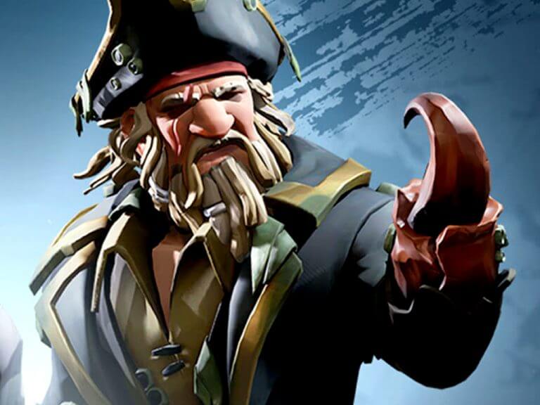 Davy Jones in Sea of Thieves video game on Xbox Series X and Windows PC