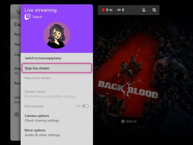 Xbox Console Live Streaming Twitch