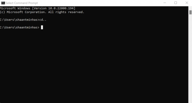 command prompt