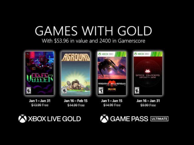 Games with Gold January 2022