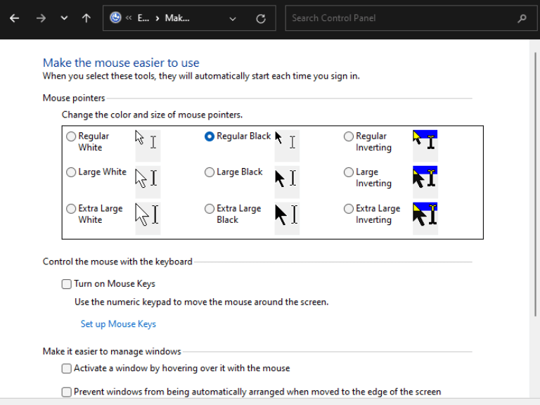 how to customize cursor windows 11