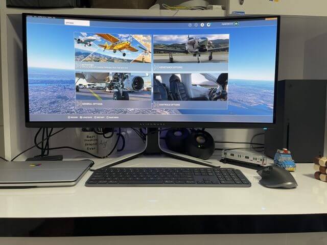 Microsoft Flight Simulator 2020 Menu on a PC