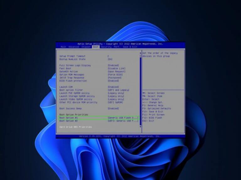 select USB Flash drive