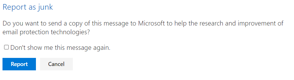 How to report suspicious email messages using Microsoft Outlook Report ...