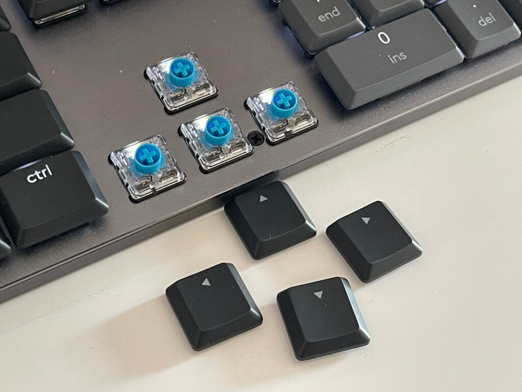 A teardown of the blue switches on the MX Mechanical.