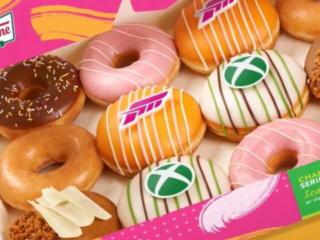 Xbox and Forza Krispy Kreme donuts