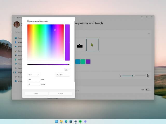 change your mouse cursor color