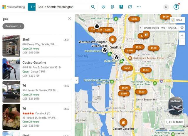 Bing Maps can now help you calculate distance, gas prices, and find ...