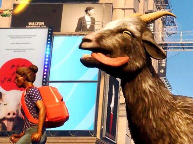 Goat Simulator 3 video game on Xbox Series X
