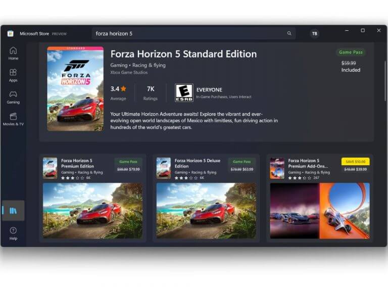 Windows 11 Insiders can now download Xbox Game Pass titles from the Microsoft Store without the Xbox app