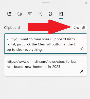 How To Enable And View Clipboard History On Windows 11 To Be More Efficient - Clearall clipboard history on windows 11