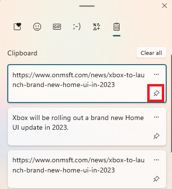 clipboard history on windows 11