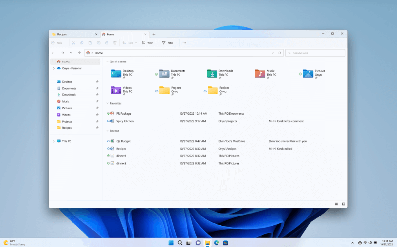 Explorateur De Fichiers Windows 11