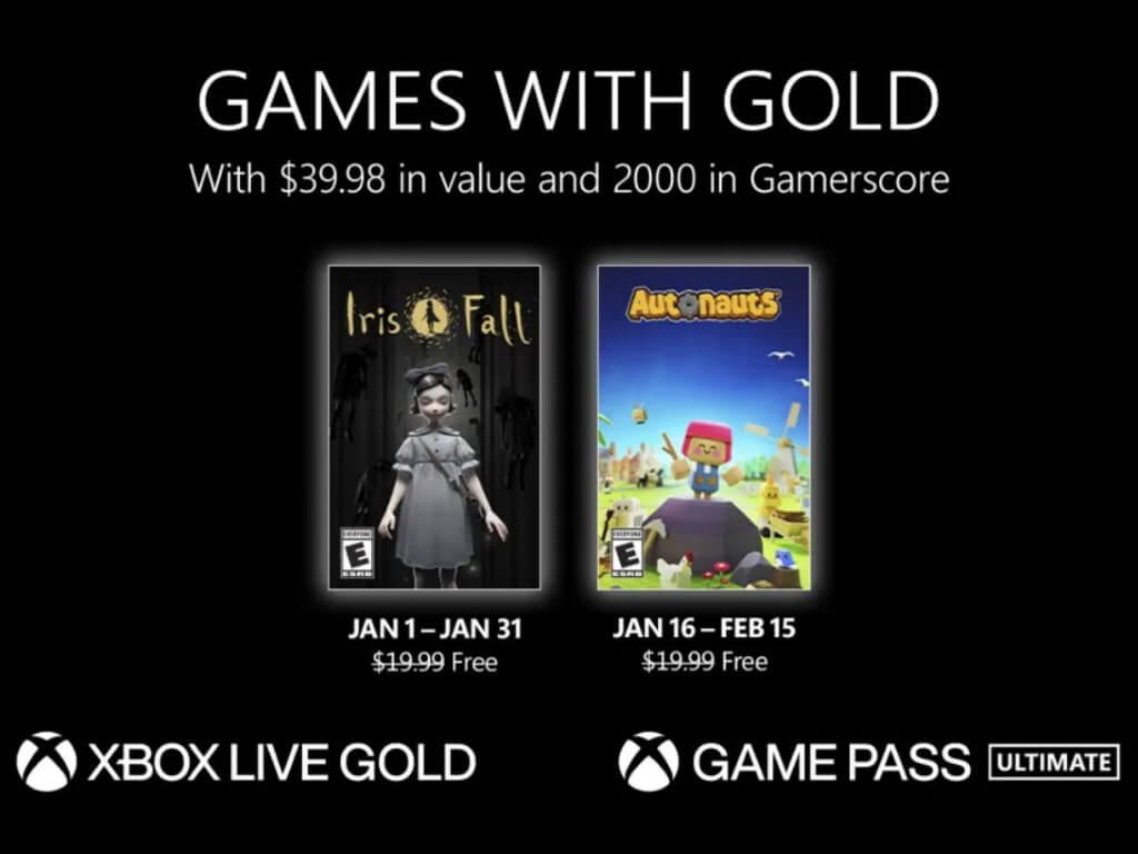 Xbox Games with Gold January 2023 lineup announced