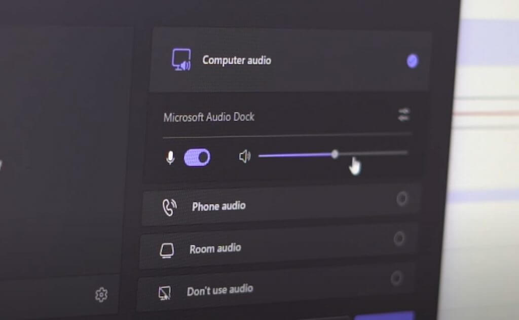 Microsoft Audio Dock Teams