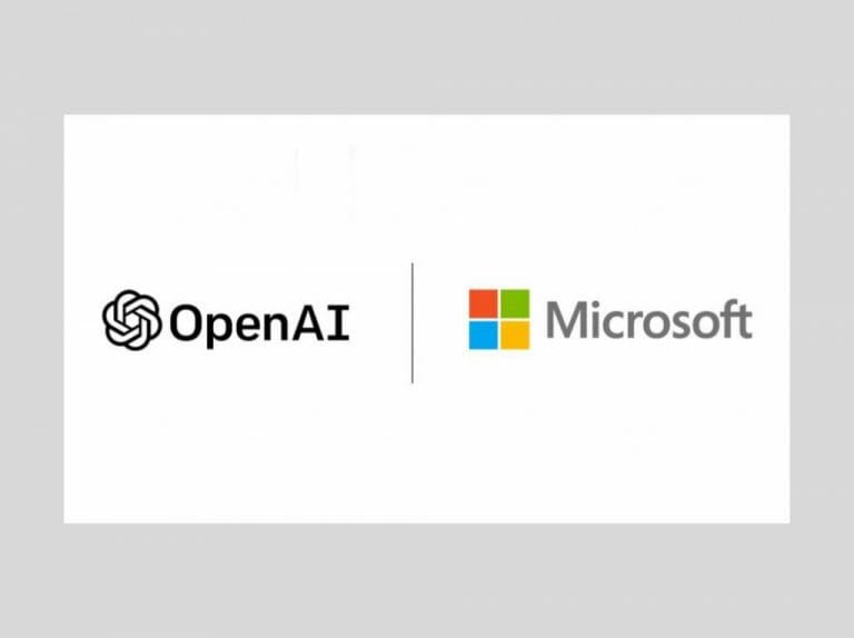 Microsoft patners with OpenAI logo