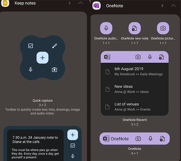 Microsoft onenote vs Google keep