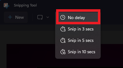 snipping tool to take screenshots