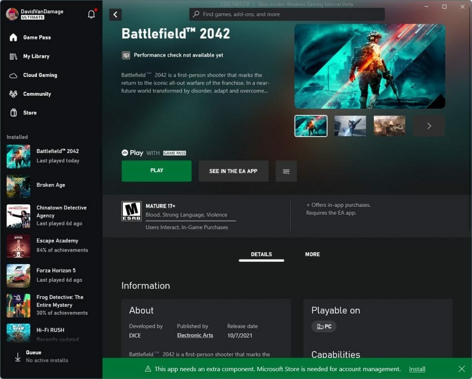 uninstall microsoft store