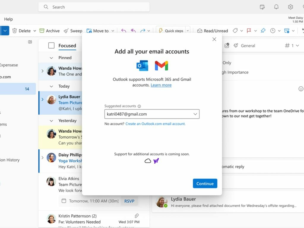 Add an email account to Outlook - Microsoft Support