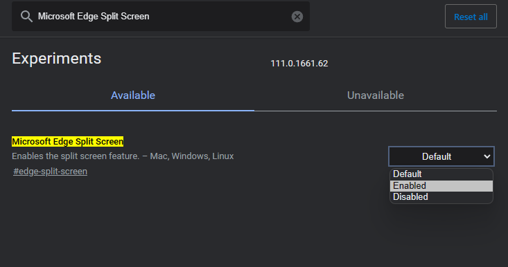 Microsoft Edge Adds Split Screen Feature - Screenshot 2023 04 03 164446 edge split screen flag
