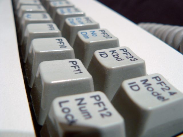 24 Function Keys on IBM terminal keyboard