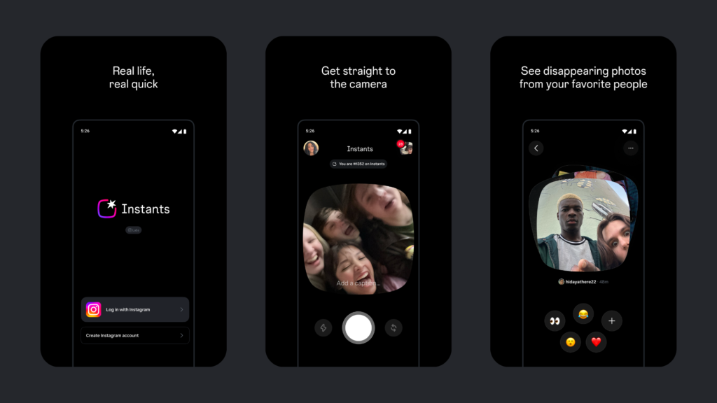 Instagram Tests New ‘Instants’ App for One-Time Photo Sharing