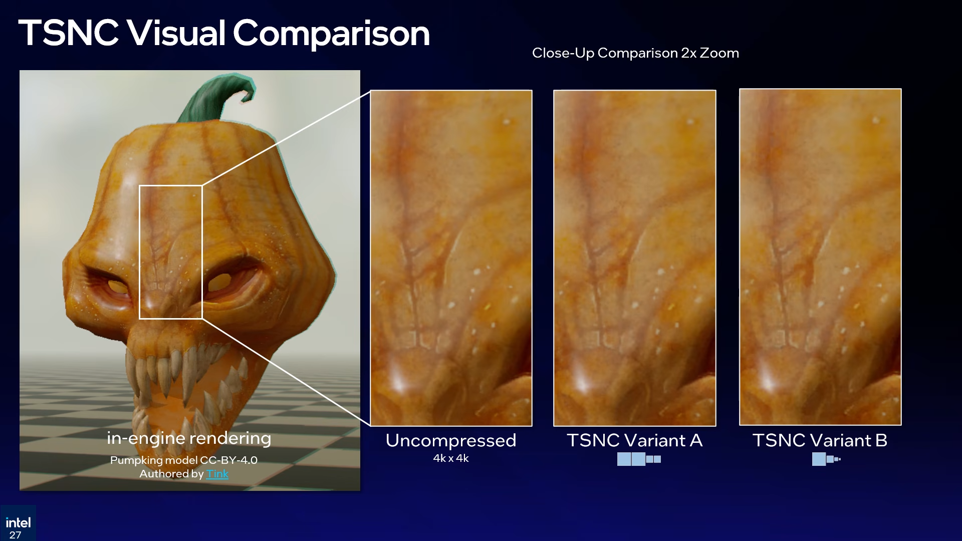 Intel TSNC Brings 18x Texture Compression With Trade-Offs in Image Quality
