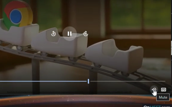 Chrome PiP window showing mute button with “Mute” tooltip